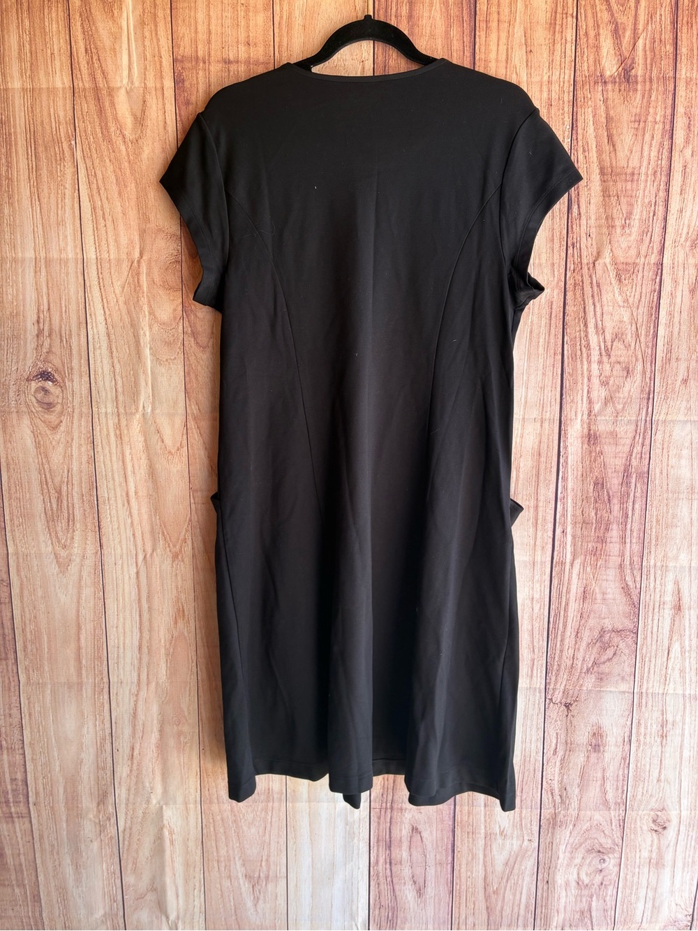 Coldwater Creek Destinations Seamed Black Dress Size X-Large - Picture 7 of 9